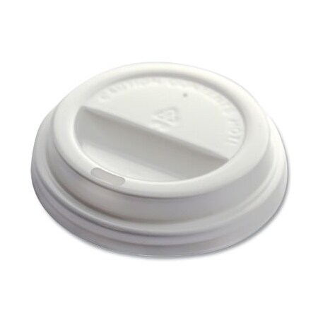 Emerald Universal Sip Through Plastic Hot Cup Lid, Fits All Sizes, White, 20PK PME01034